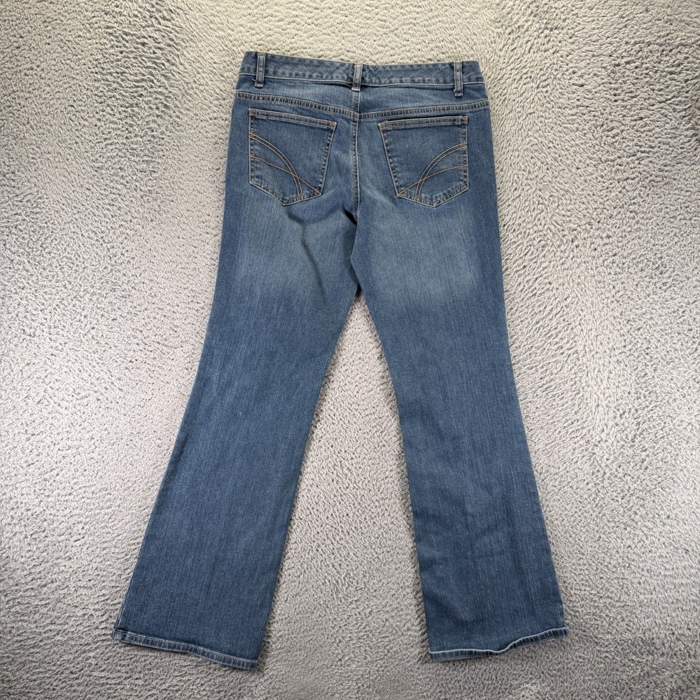 Tommy Hilfiger Freedom Jeans Womens 6 Blue Cotton Denim Bootcut Faded Stretch - Picture 5 of 11